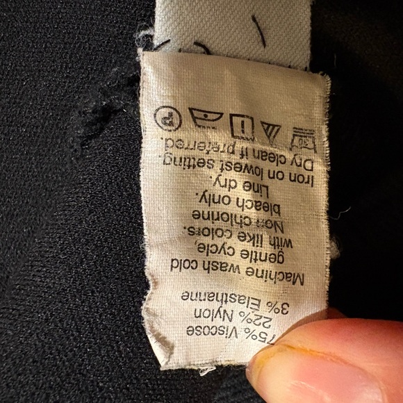 Madewell Classic Black Flexible Fit Boot Cut Slacks size 2 - Picture 6 of 6